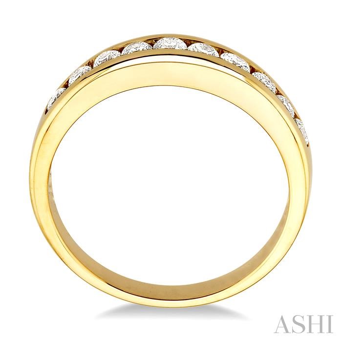 CHANNEL SET DIAMOND WEDDING BAND - Image 3