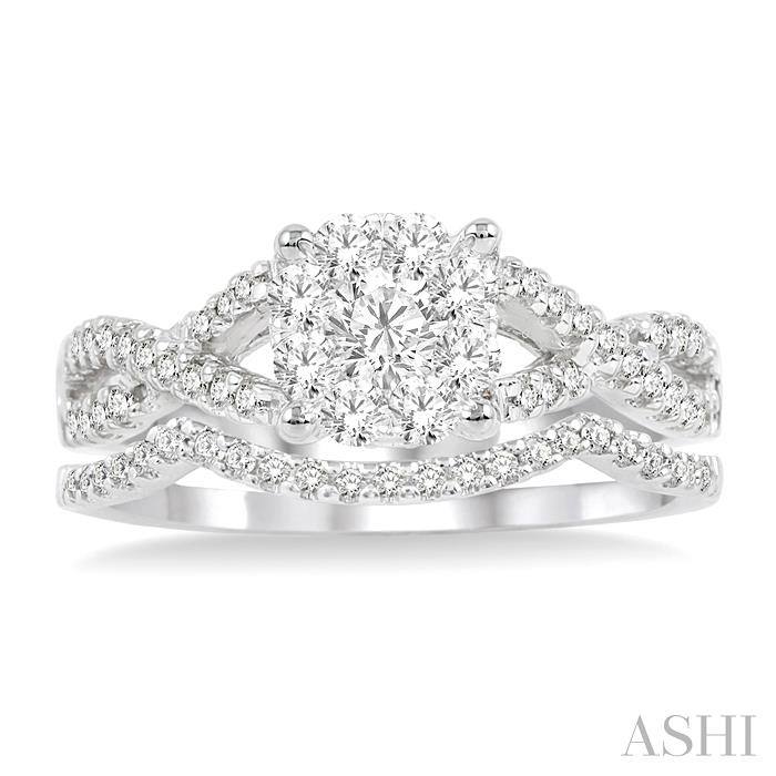 Round Shape Lovebright Diamond Wedding Set - Image 2