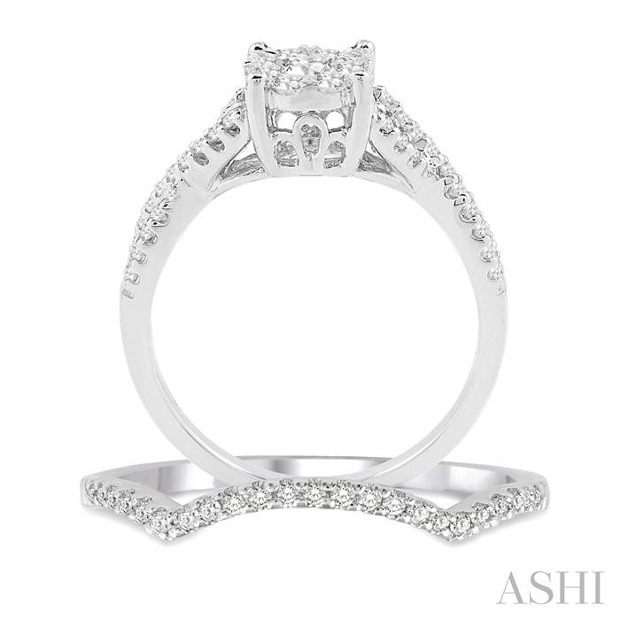 Round Shape Lovebright Diamond Wedding Set - Image 3