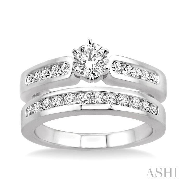 ROUND SHAPE DIAMOND WEDDING SET - Image 2
