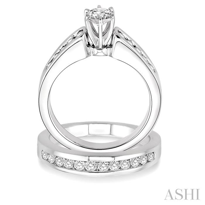 ROUND SHAPE DIAMOND WEDDING SET - Image 3