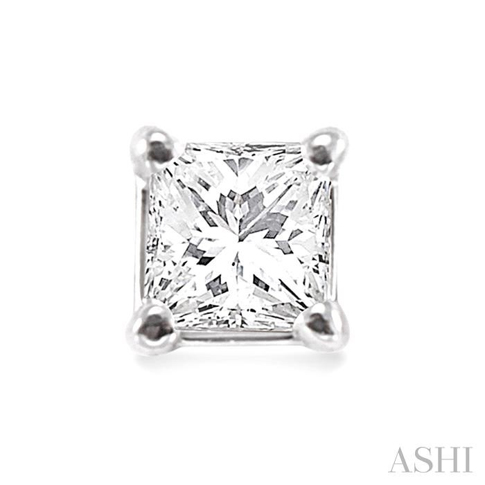 Princess Shape Diamond Stud Earrings - Image 2