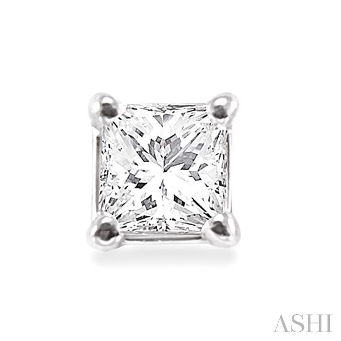 Princess Shape Diamond Stud Earrings - Image 2