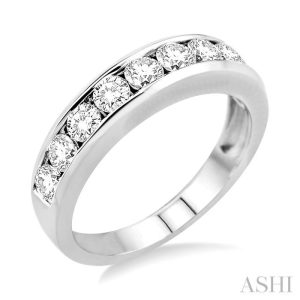 CHANNEL SET DIAMOND WEDDING BAND