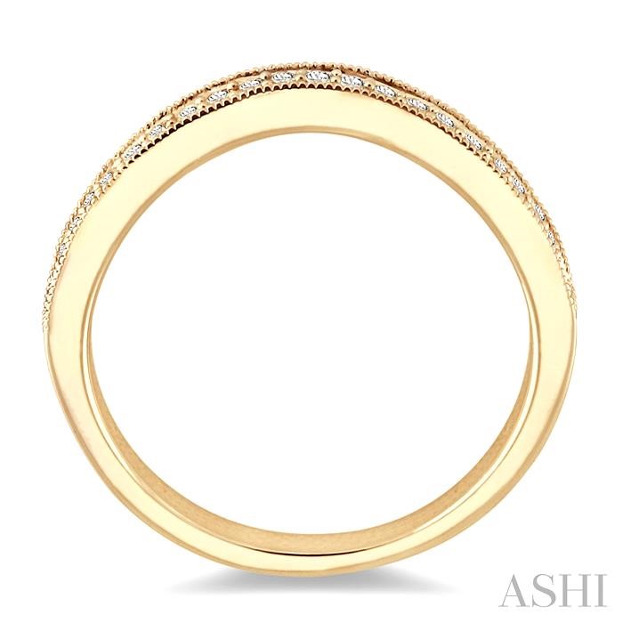 DIAMOND CURVED WEDDING BAND - Image 3