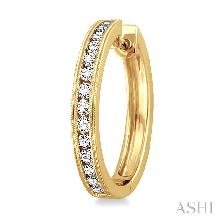 DIAMOND HOOP EARRINGS - Image 3