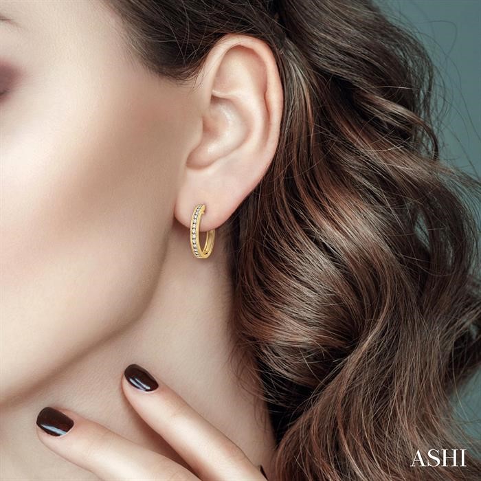 DIAMOND HOOP EARRINGS - Image 4