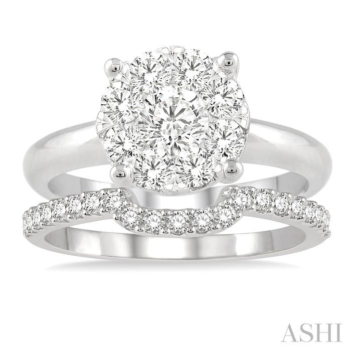 ROUND SHAPE LOVEBRIGHT DIAMOND WEDDING SET - Image 2