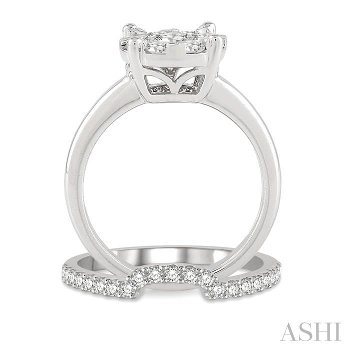 ROUND SHAPE LOVEBRIGHT DIAMOND WEDDING SET - Image 3
