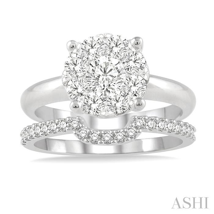 ROUND SHAPE LOVEBRIGHT DIAMOND WEDDING SET - Image 2