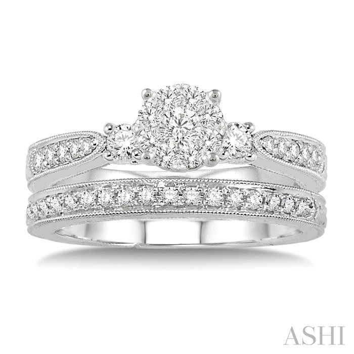 Round Shape Lovebright Diamond Wedding Set - Image 2