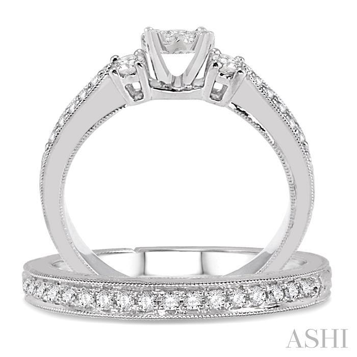 Round Shape Lovebright Diamond Wedding Set - Image 3