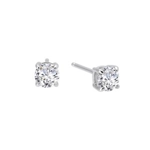 1 CTW 4 Prong Stud Earrings