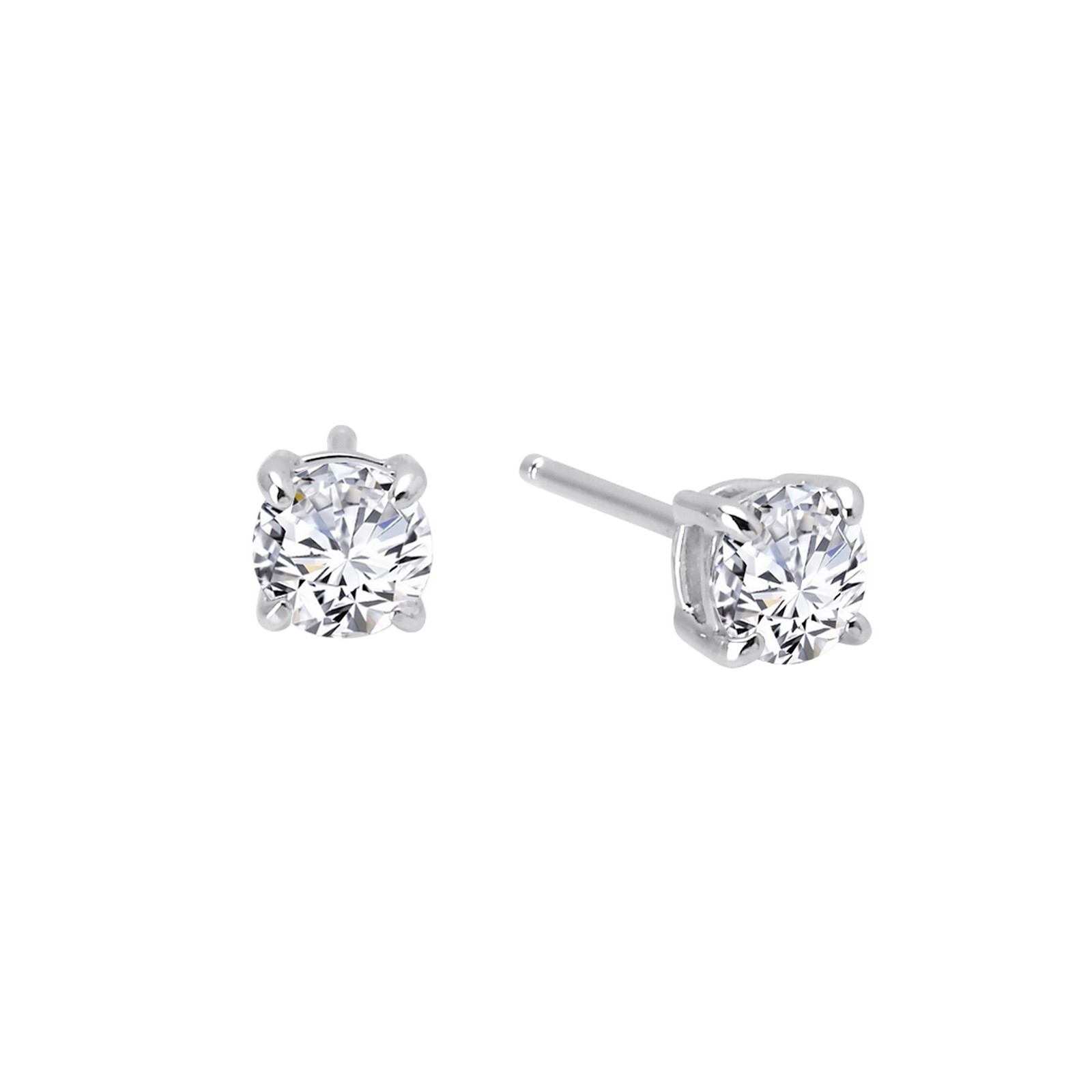 1 CTW 4 Prong Stud Earrings