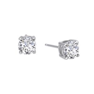 2 CTW 4 Prong Stud Earrings