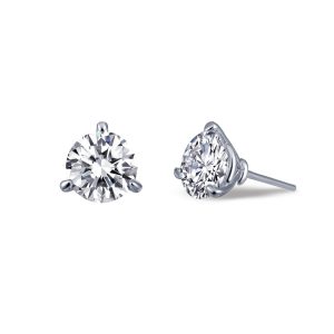 2.5 CTW 3 Prong Stud Earrings