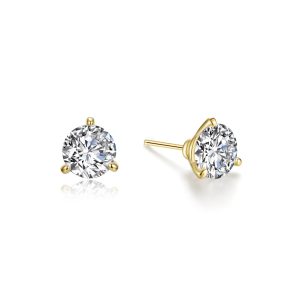 1.5 CTW 3 Prong Stud Earrings