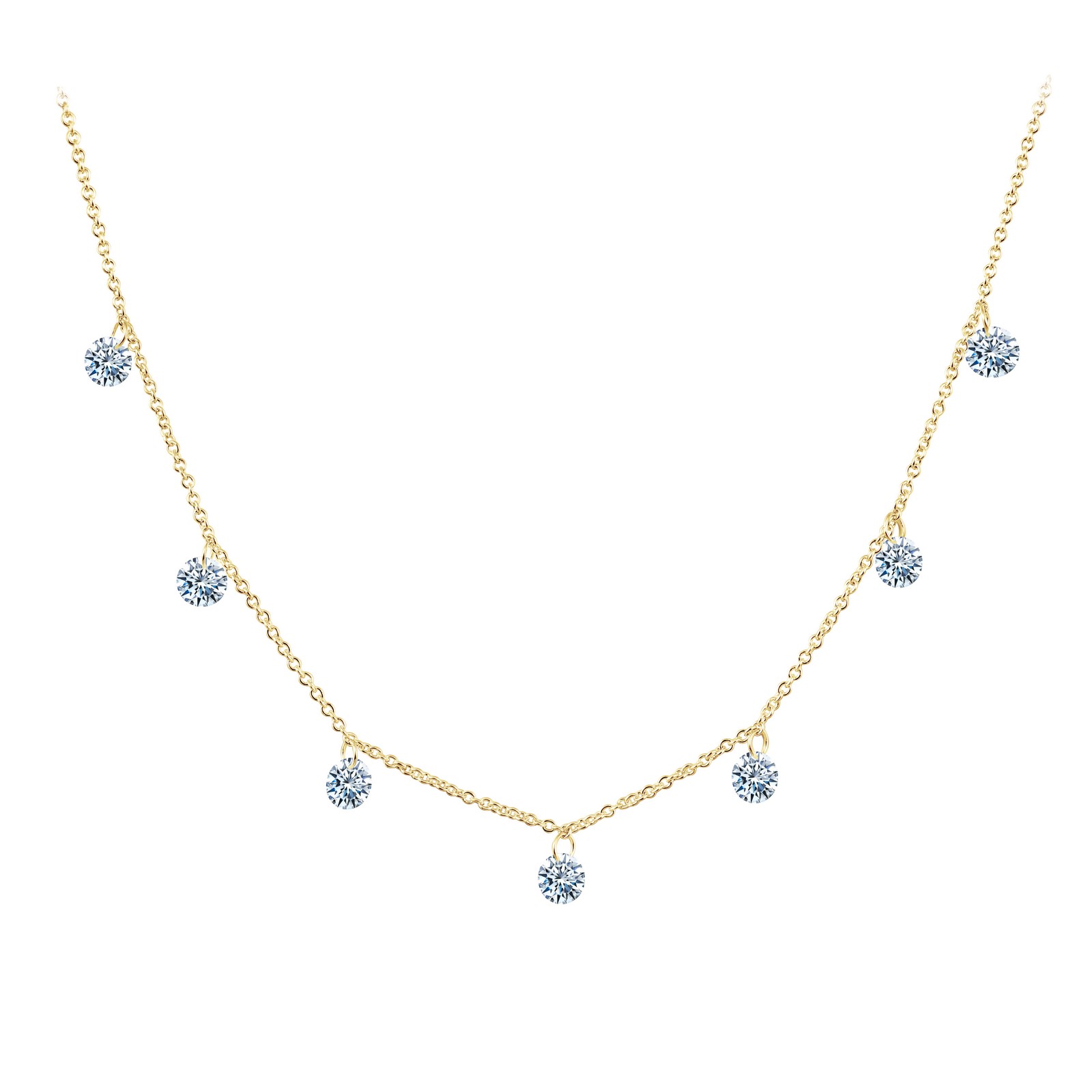 Frameless Raindrop Necklace