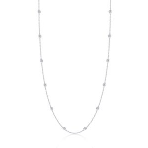 0.73 CTW Station Necklace