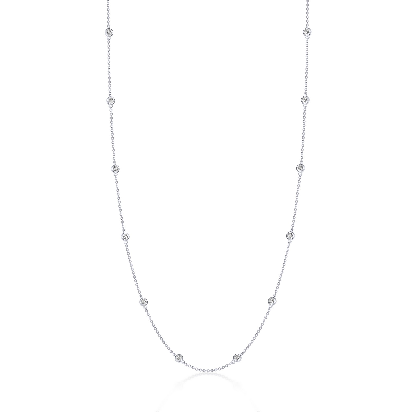 0.73 CTW Station Necklace