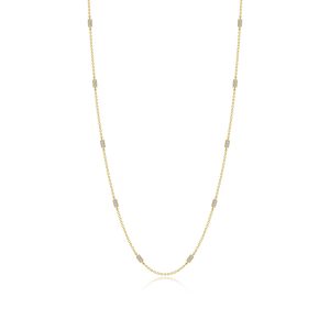 0.6 CTW Adjustable Station Necklace