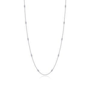 0.6 CTW Adjustable Station Necklace