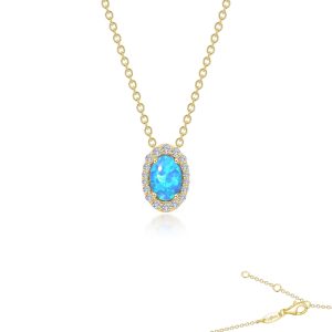 Vintage Inspired Halo Necklace