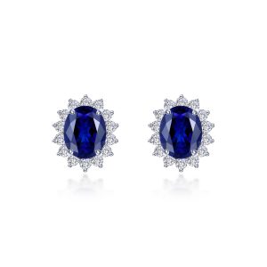 6.2 CTW Halo Stud Earrings