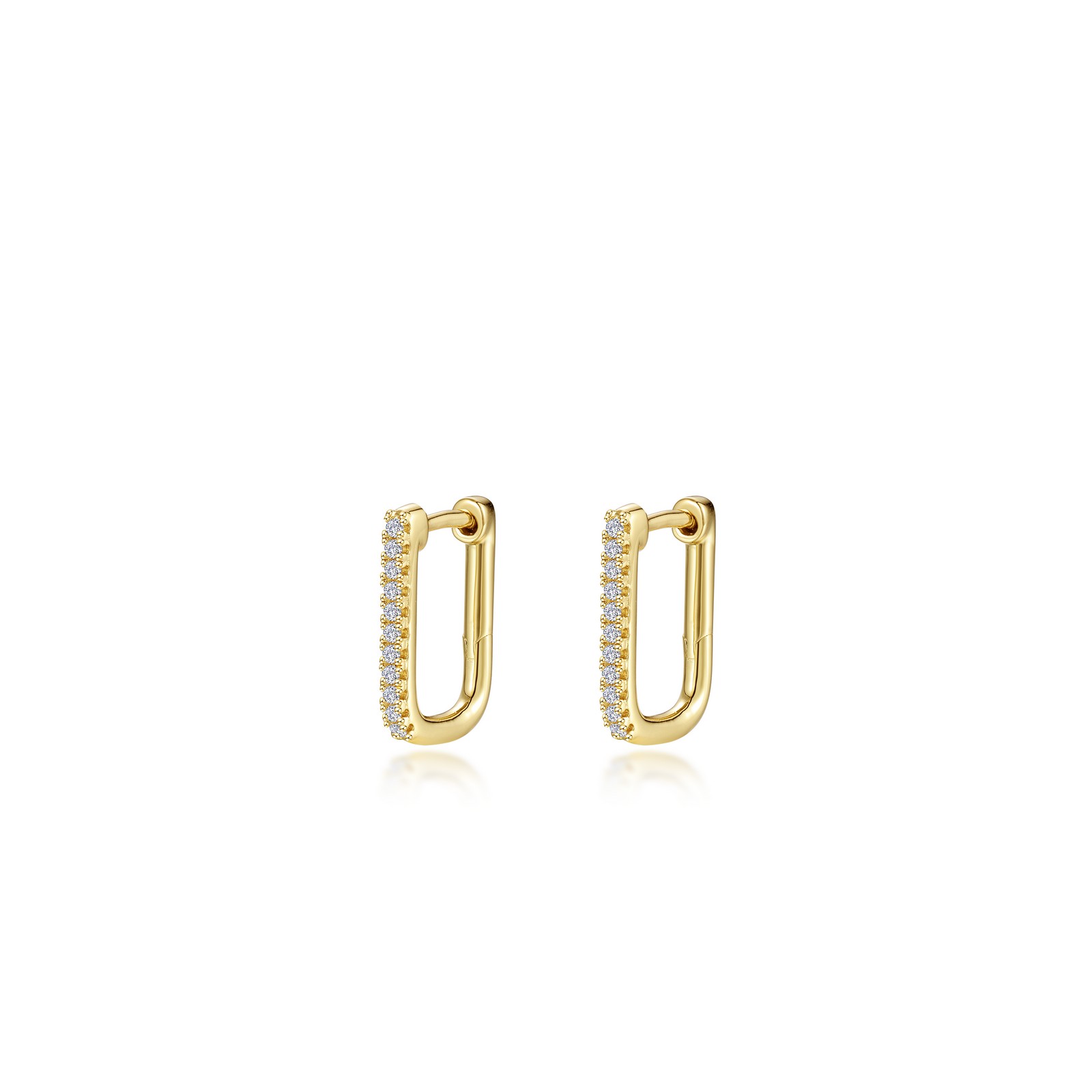 15mm x 11mm Rectangle Hoop Earrings