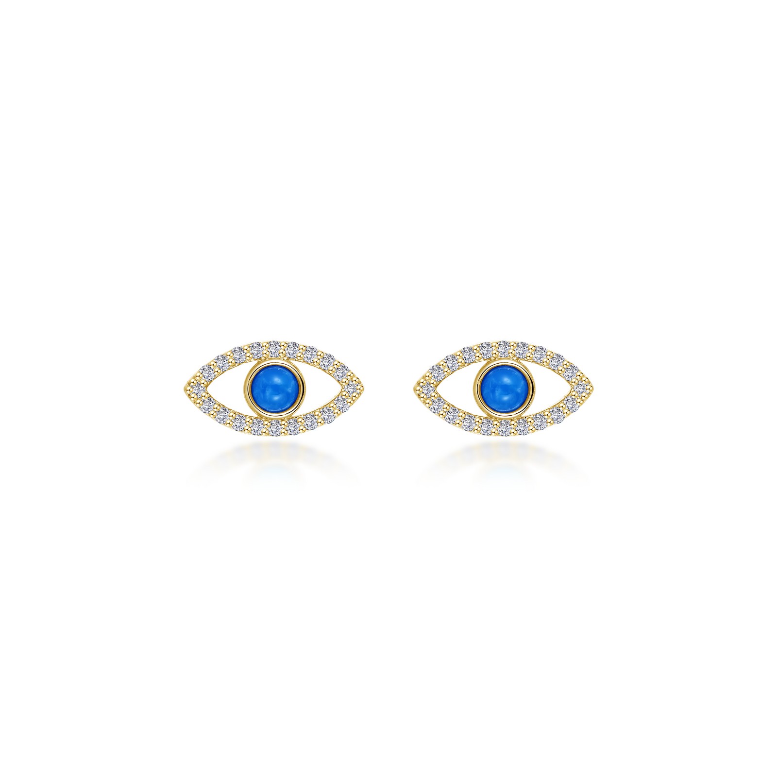 TURQUOISE EVIL EYE EARRINGS