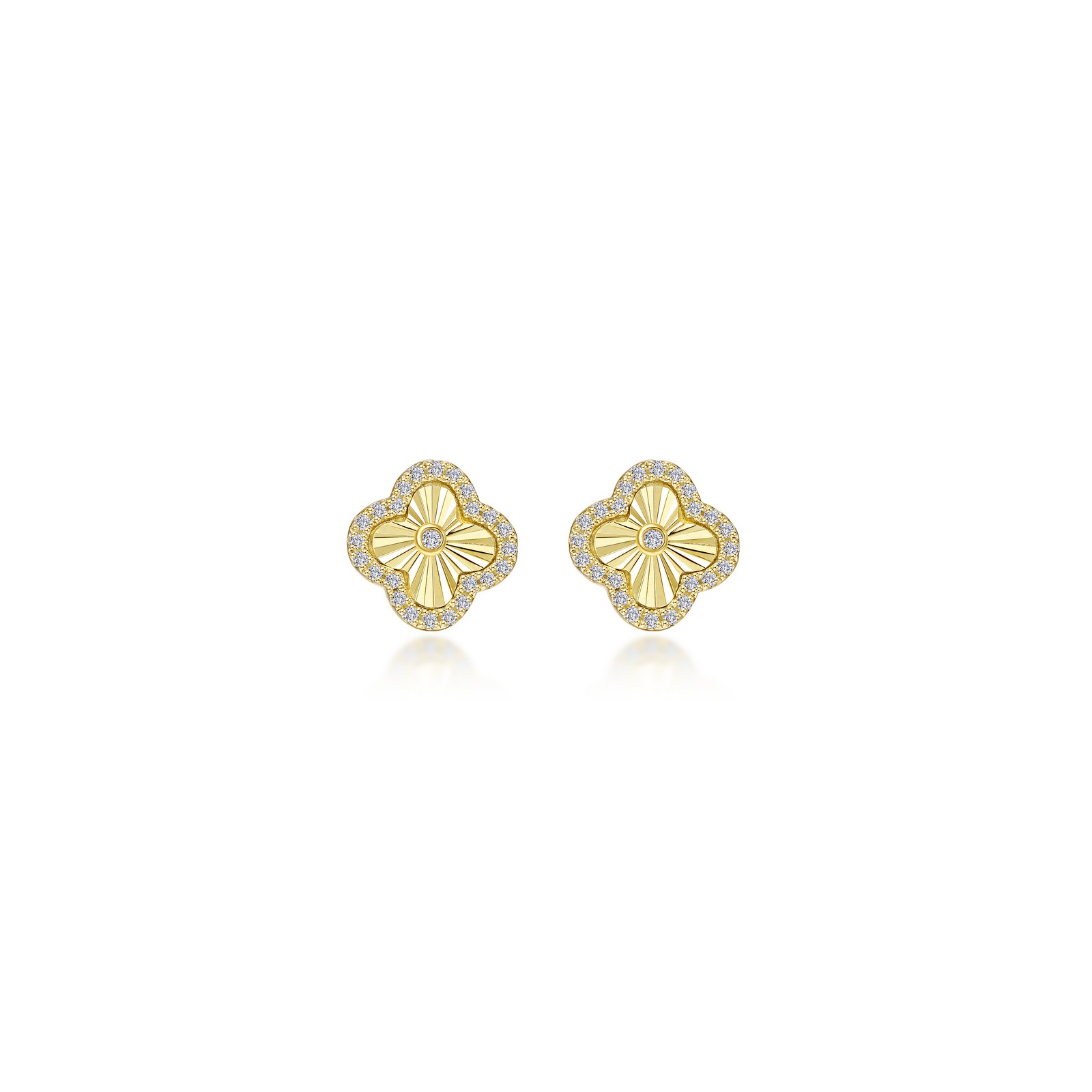 0.5 CTW Halo Stud Earrings