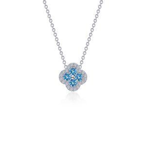 0.65 CTW Halo Necklace