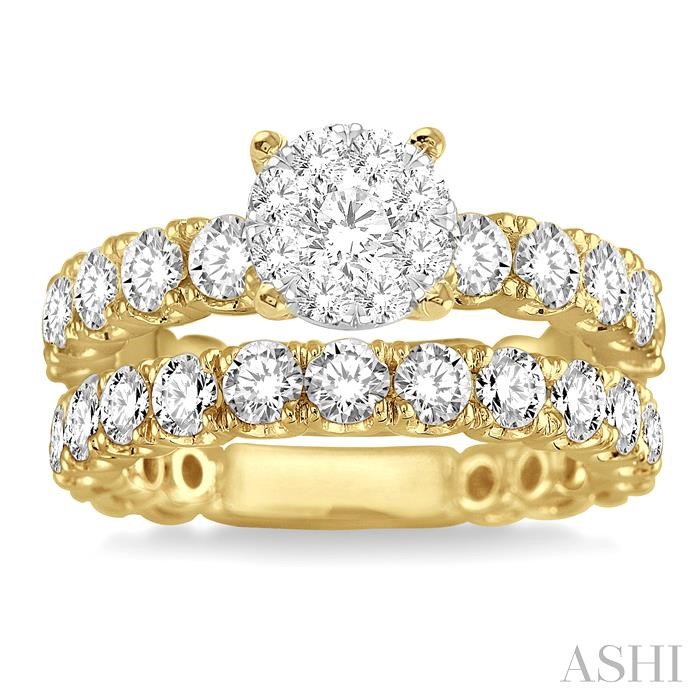 Round Shape Lovebright Diamond Wedding Set - Image 2