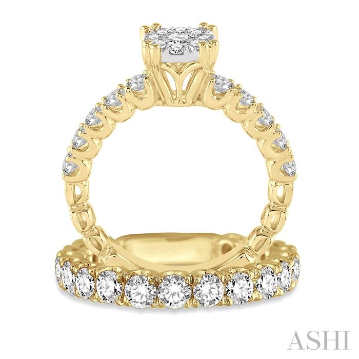 Round Shape Lovebright Diamond Wedding Set - Image 3