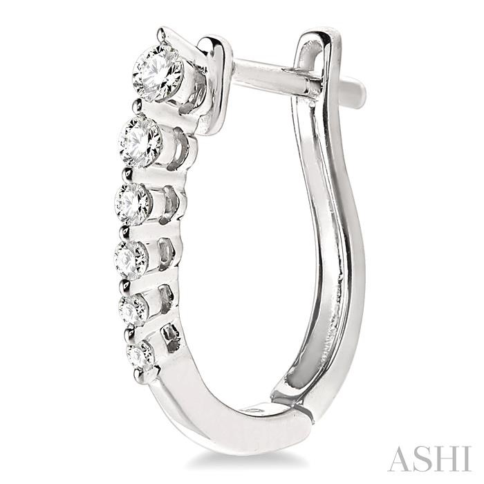 Journey Diamond Hoop Earrings - Image 3