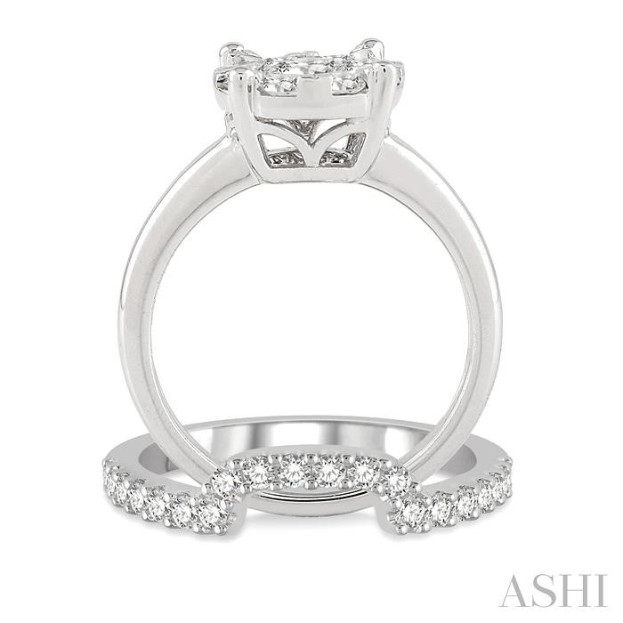 Round Shape Lovebright Diamond Wedding Set - Image 3
