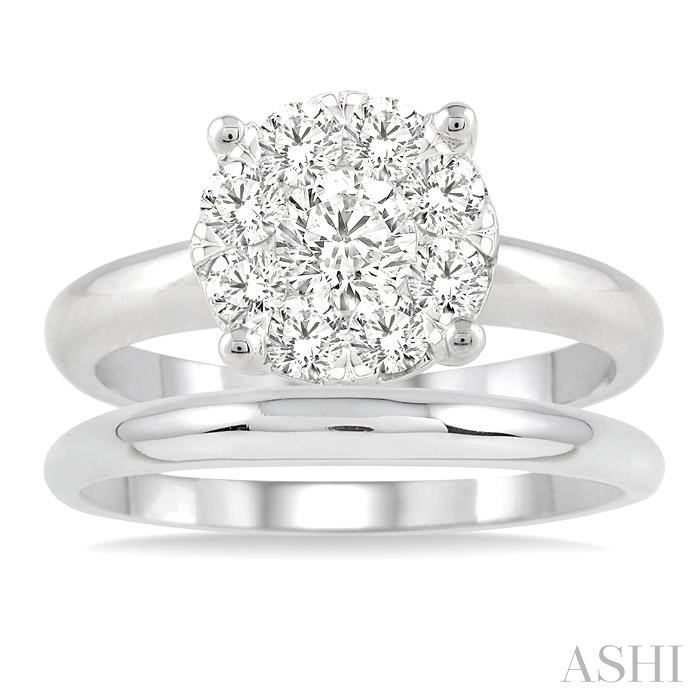 Round Shape Lovebright Diamond Wedding Set - Image 2