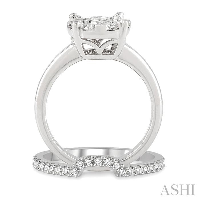 Round Shape Lovebright Diamond Wedding Set - Image 3