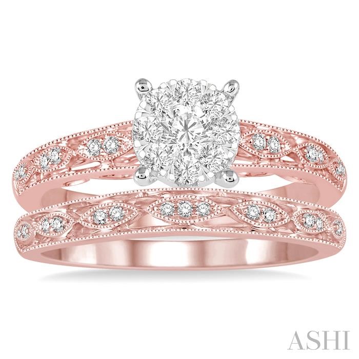 Round Shape Lovebright Diamond Wedding Set - Image 2