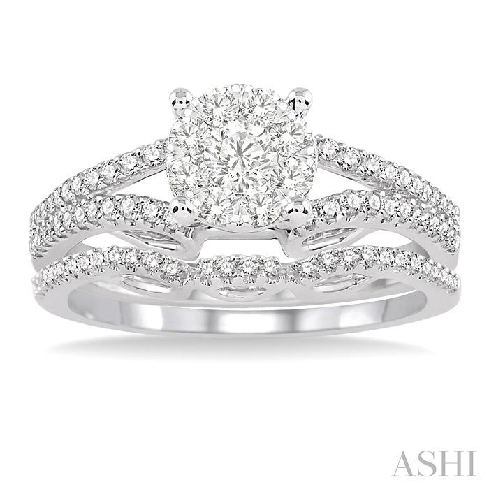 Round Shape Lovebright Diamond Wedding Set - Image 2