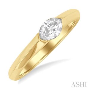 Marquise Shape East-West Diamond Ring