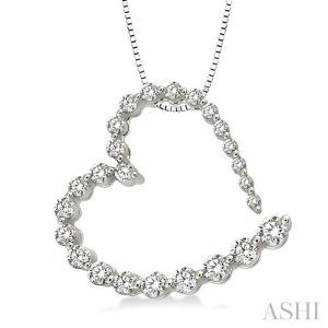 Heart Shape Journey Diamond Fashion Pendant