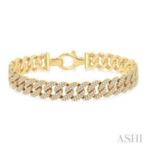 Curb & Cuban Diamond Fashion Bracelet