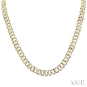Curb & Cuban Diamond Fashion Necklace